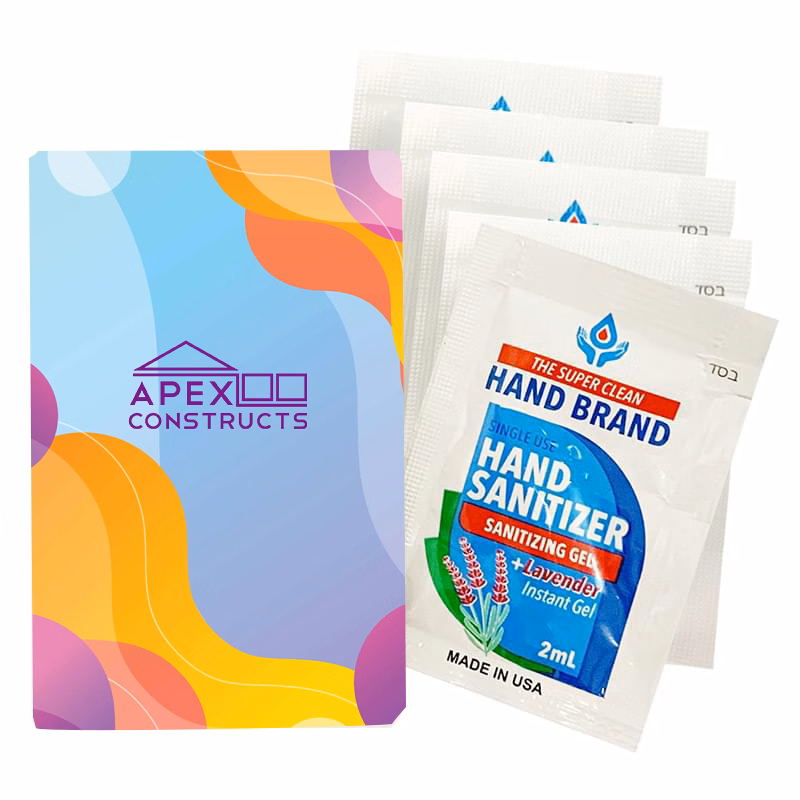 5-Pack Gel Sanitizers With Custom Pack