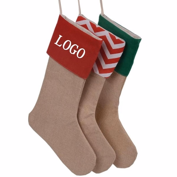 Christmas Canvas Stocking Gift Bag
