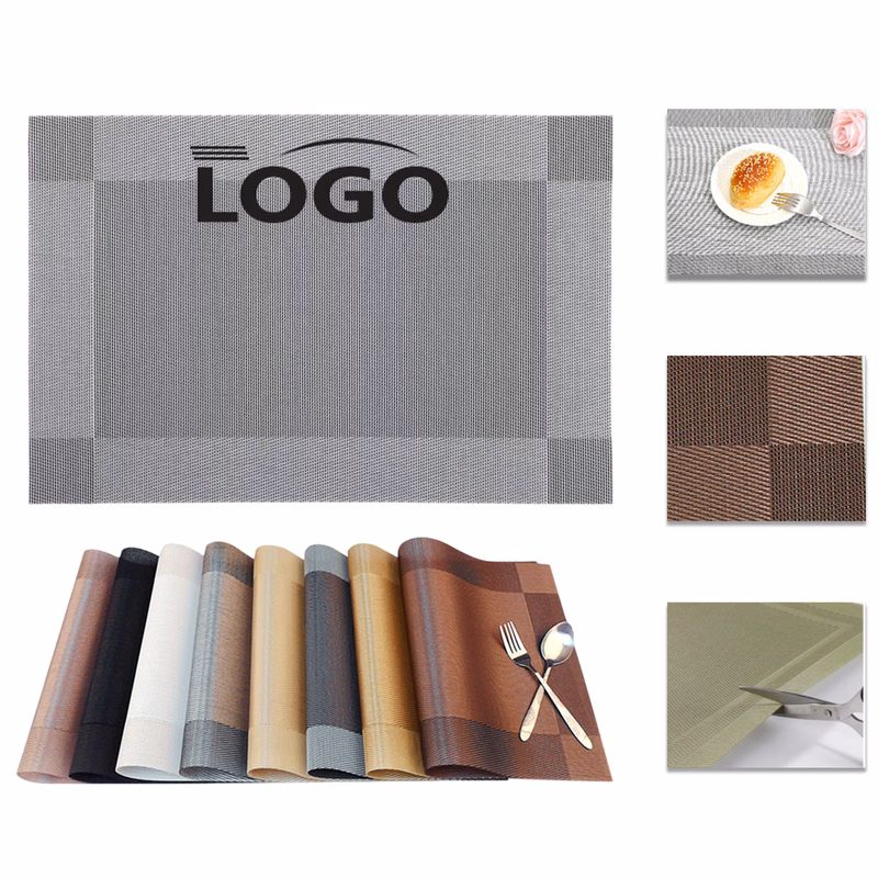 PVC Placemat Waterproof Heat Resistant Wipeable Table Mat