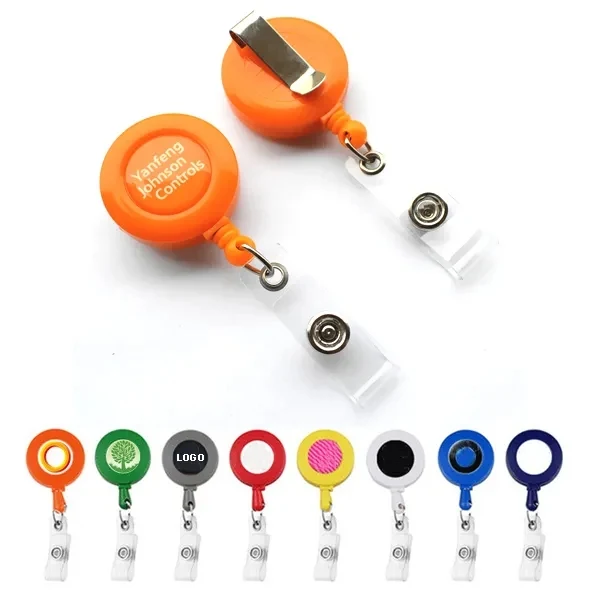 Round Retractable Badge Holders 1