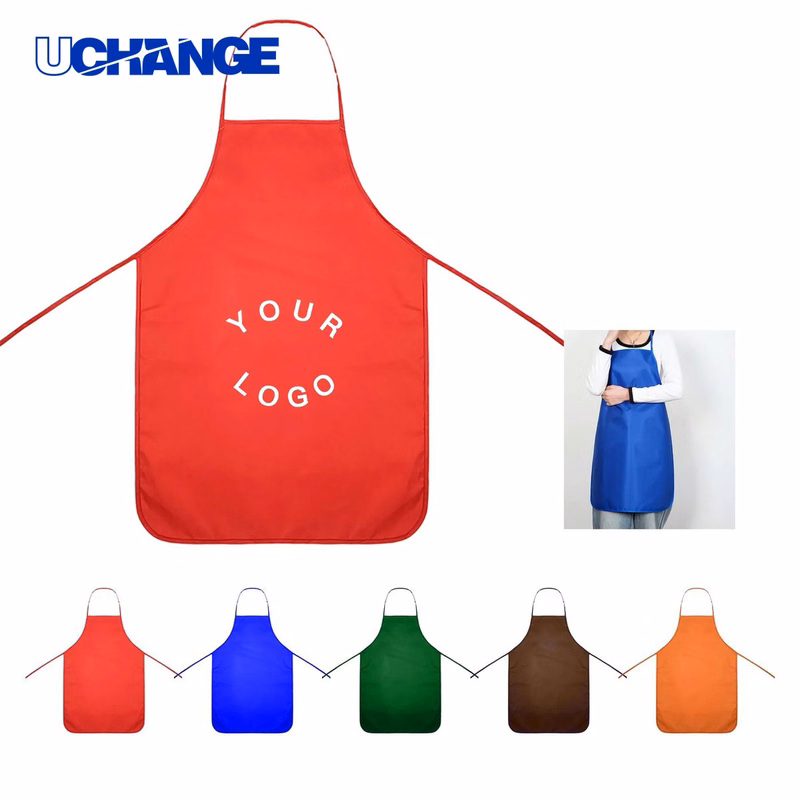 Personalized Cotton Apron with Front Pocket for Kitchen Use