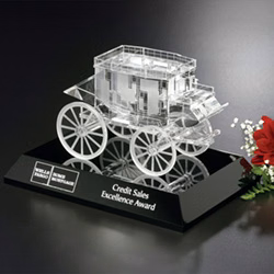 Stagecoach Award on Black Base