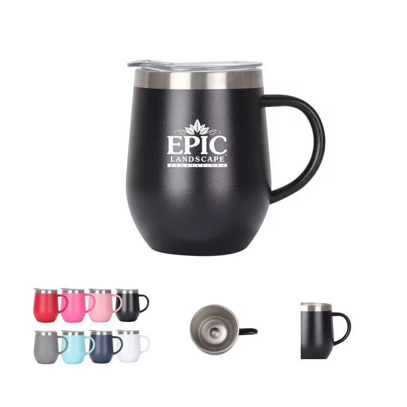 12 Oz. Double Wall Stainless Steel Vacuum Wine Tumbler 1