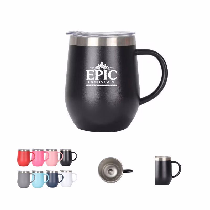 12 Oz. Double Wall Stainless Steel Vacuum Wine Tumbler