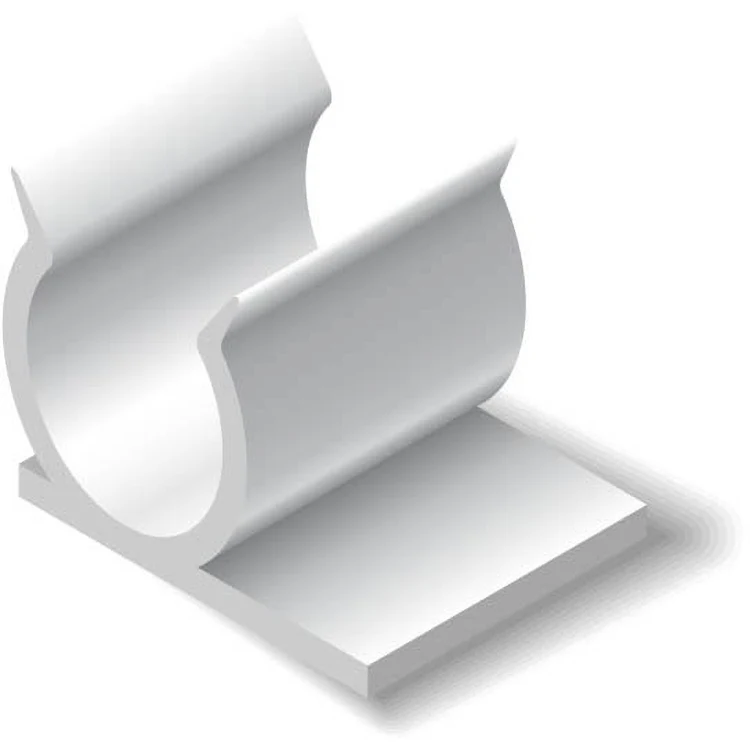 Adhesive White Plastic Pen Clips 1