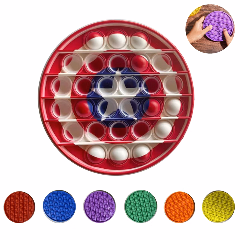 4.7" Dia Full Color Printing Push Pop Fidget