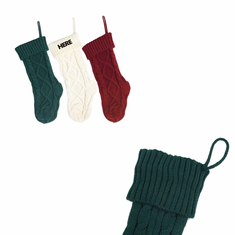 Knitted Christmas Stockings MOQ 10pairs