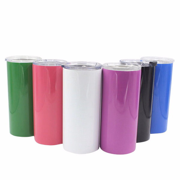 16 oz Skinny Stainless Tumbler with Acrylic Lid