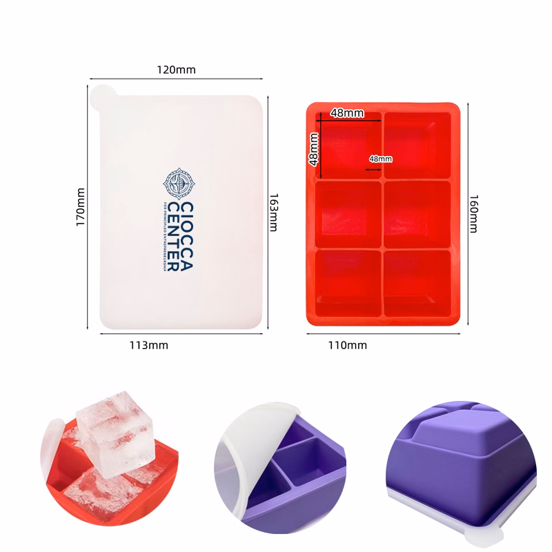 6 Silicone Ice Ball Molds