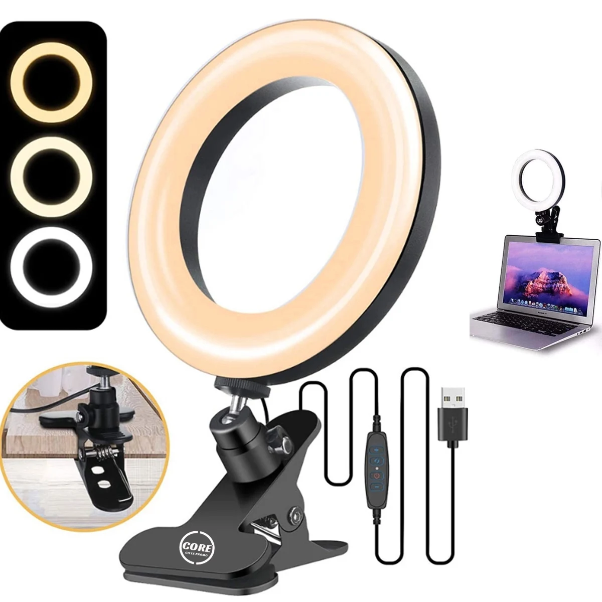 360 Degree Rotation 6" Makeup Ring Light 1