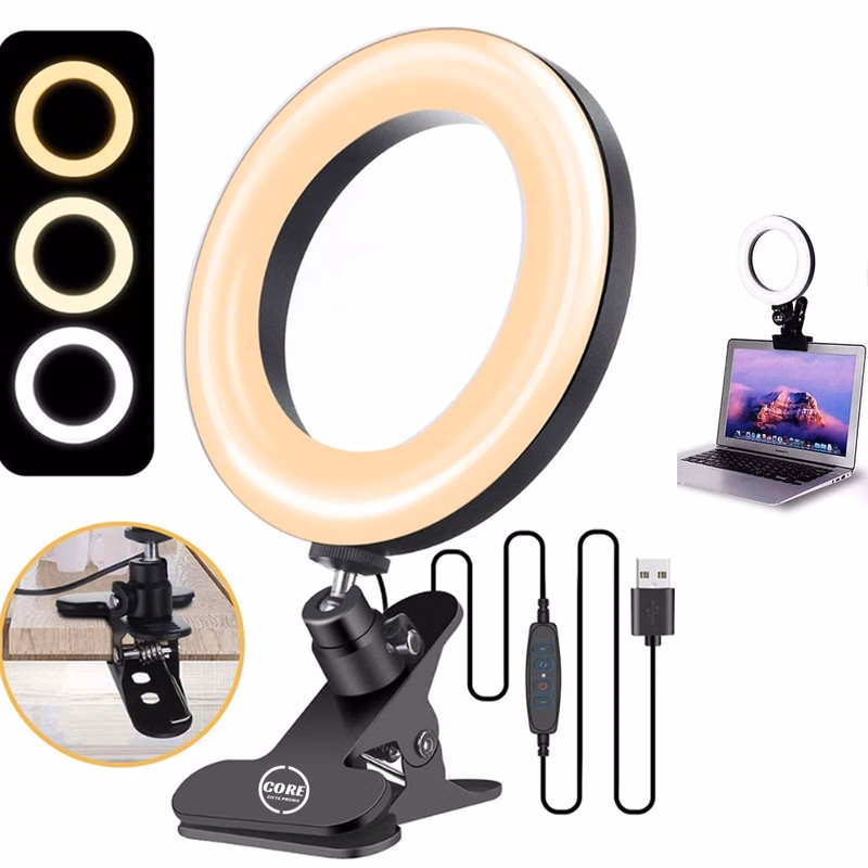 360 Degree Rotation 6" Makeup Ring Light