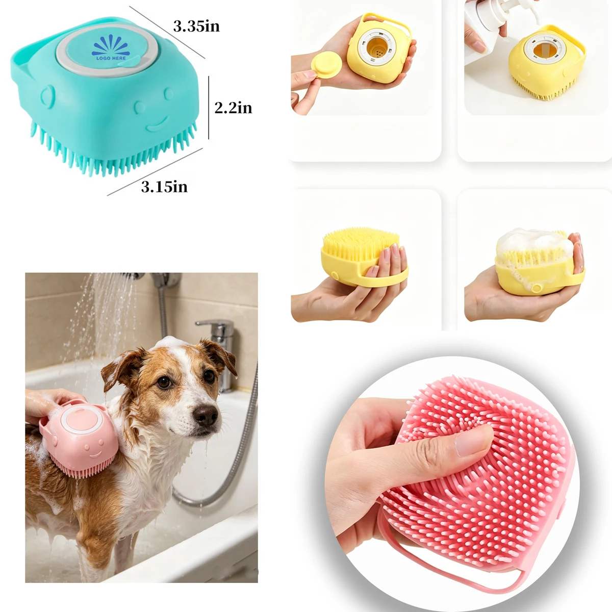 Pet Shower Cleaning Brush 1