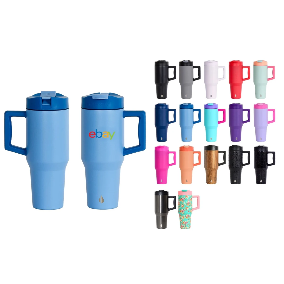 Elemental® Commuter 32oz Stainless Steel Tumbler with Handle and Dual-Function Lid 1