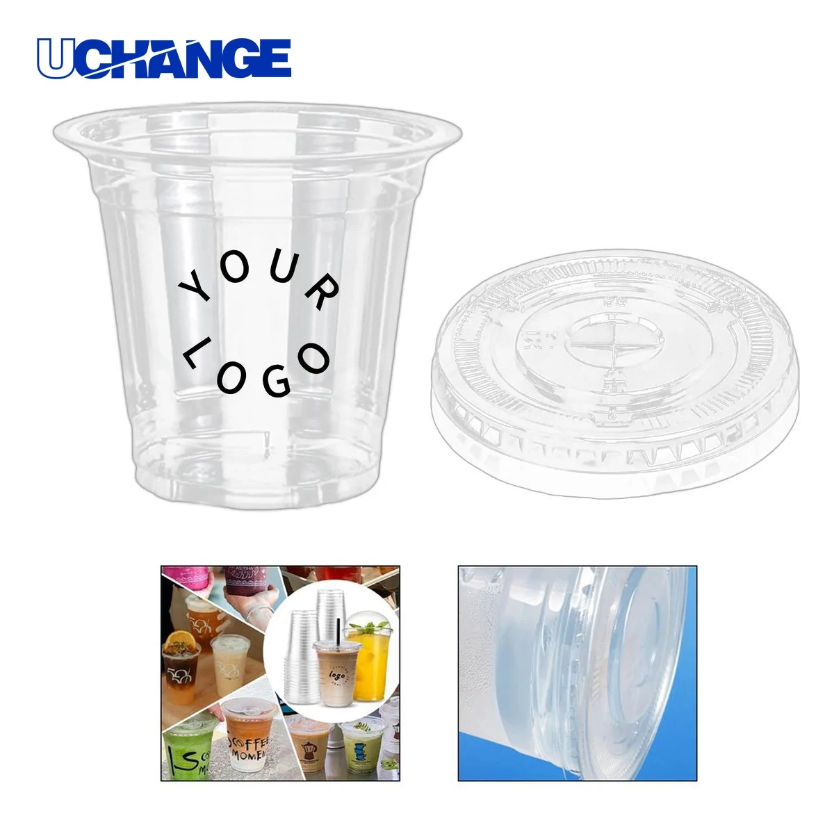 PET Plastic Disposable Drink Cup 12oz 1