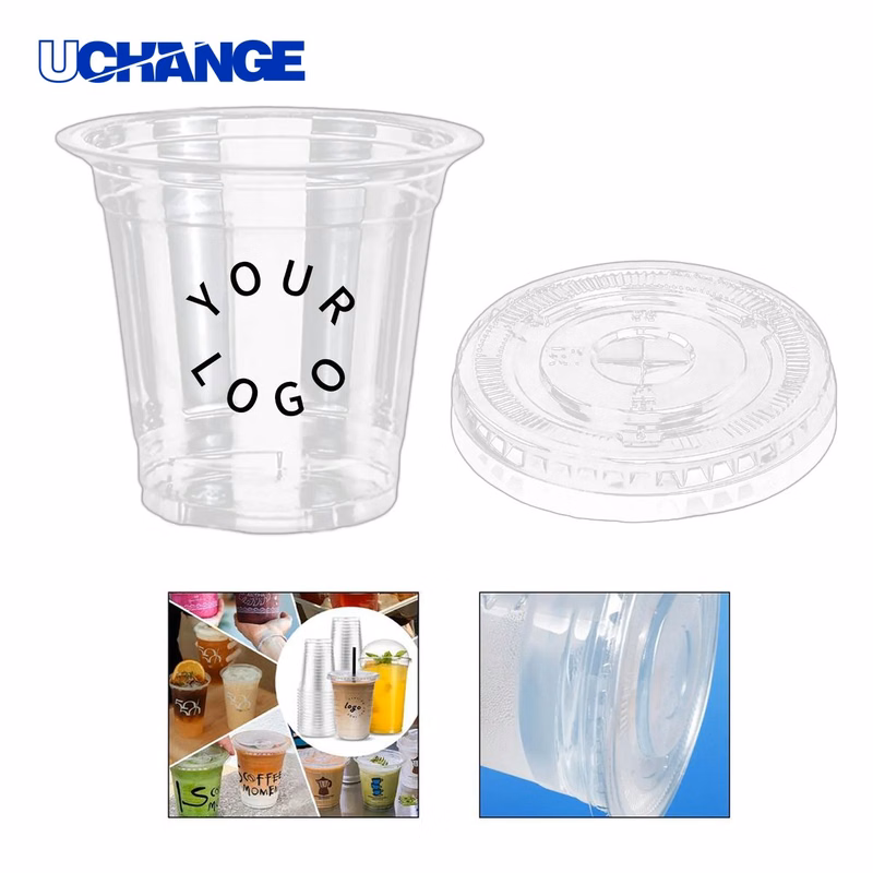 PET Plastic Disposable Drink Cup 12oz
