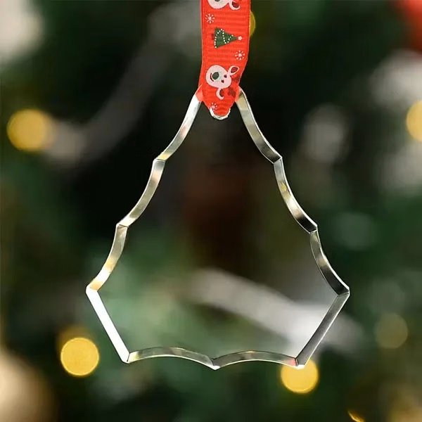 Faceted Crystal Christmas Tree Ornaments