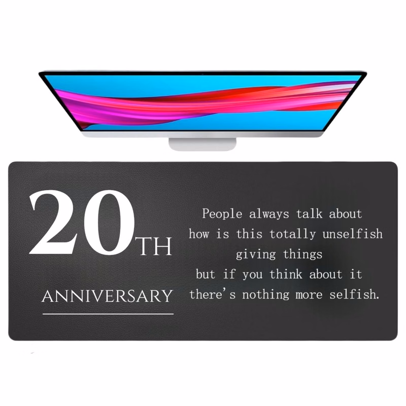 Large Non-Slip PU Leather Desk Pad