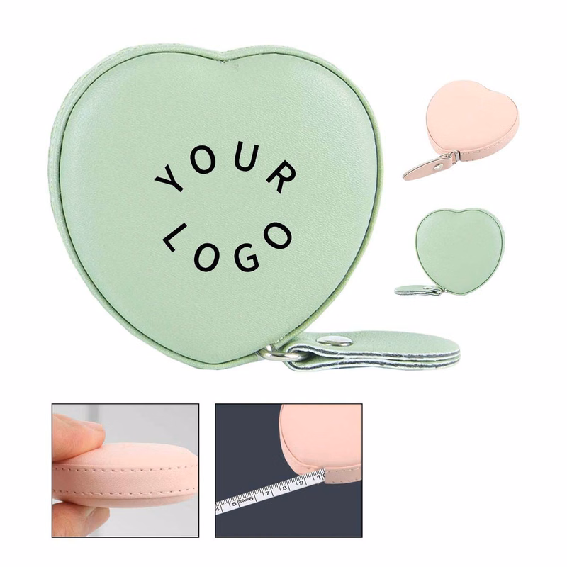 Durable Heart Shaped Measuring Tool with Retractable Tape