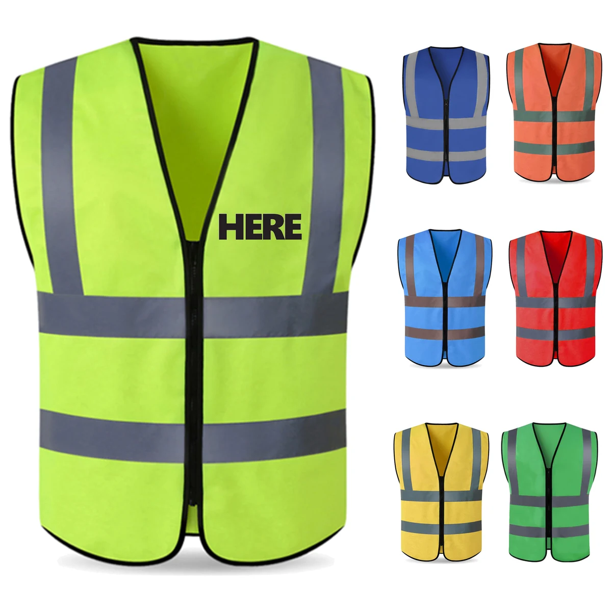 MOQ 10 High Visibility Safety Reflective Vest 1