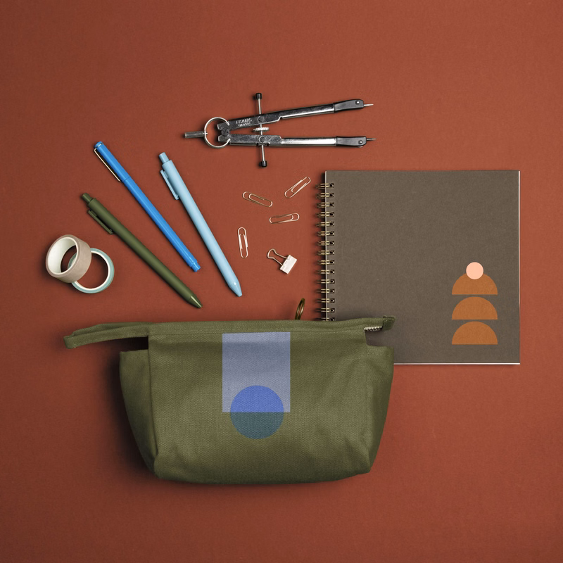 JETSETTER SMALL - COLORED CANVAS WITH LEATHER TAB