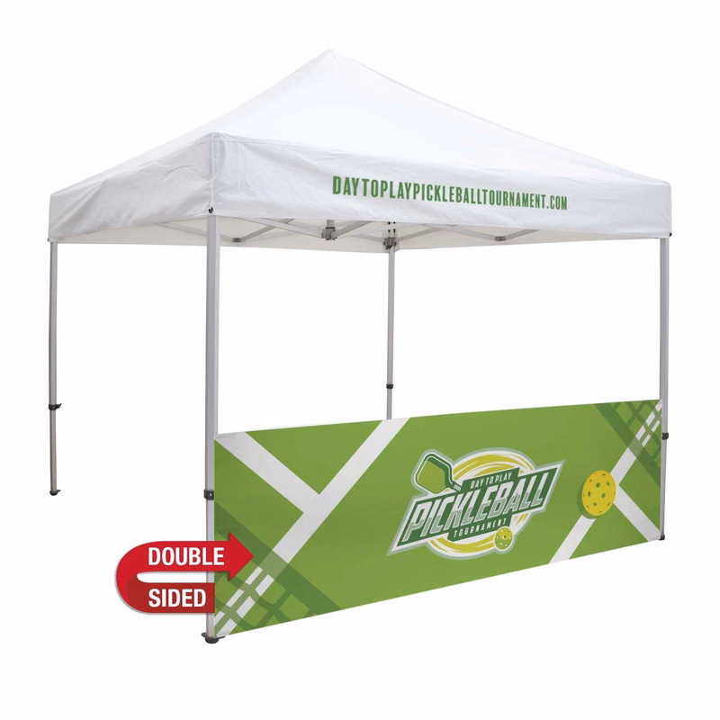 10' Elite Tent Half Wall Kit (UV-Printed, Double-Sided)