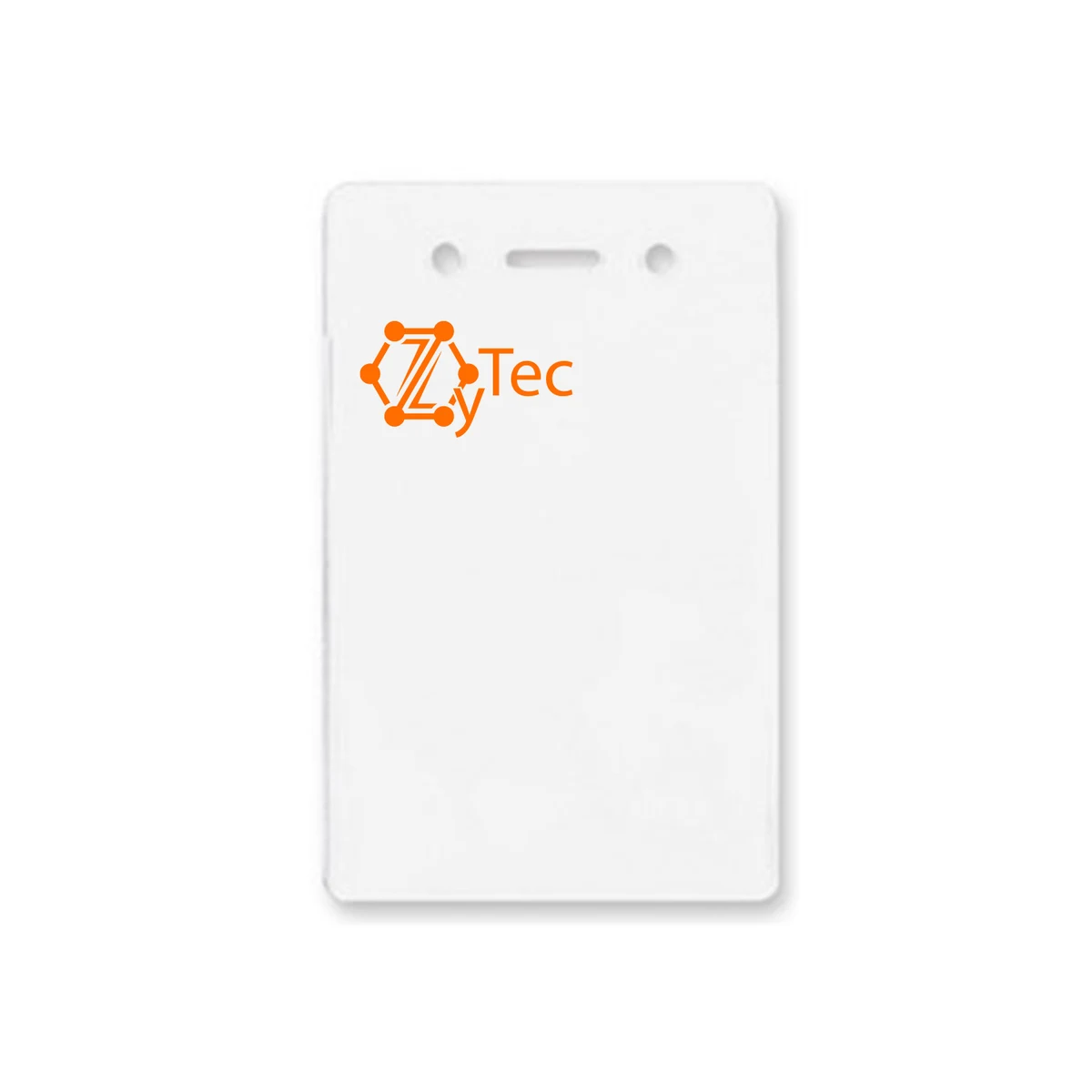 2.82" W x 4.53" H - Vertical Clear Vinyl Badge Holder (1 Color Imprint) 1