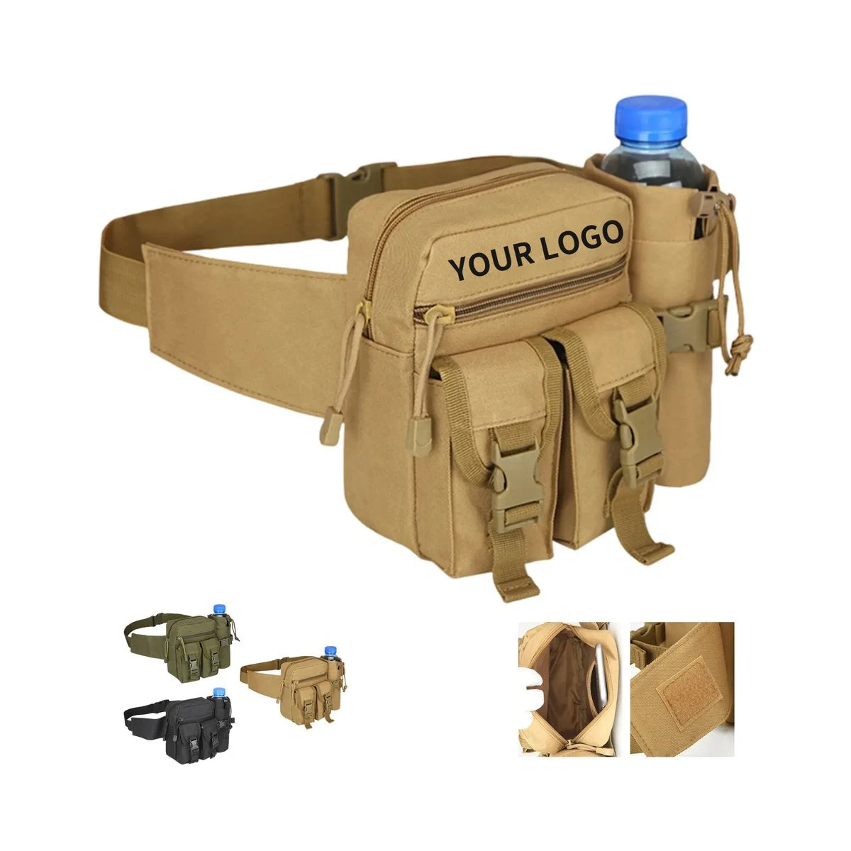 Oxford Waist Bag with Lightweight Compact Construction 1