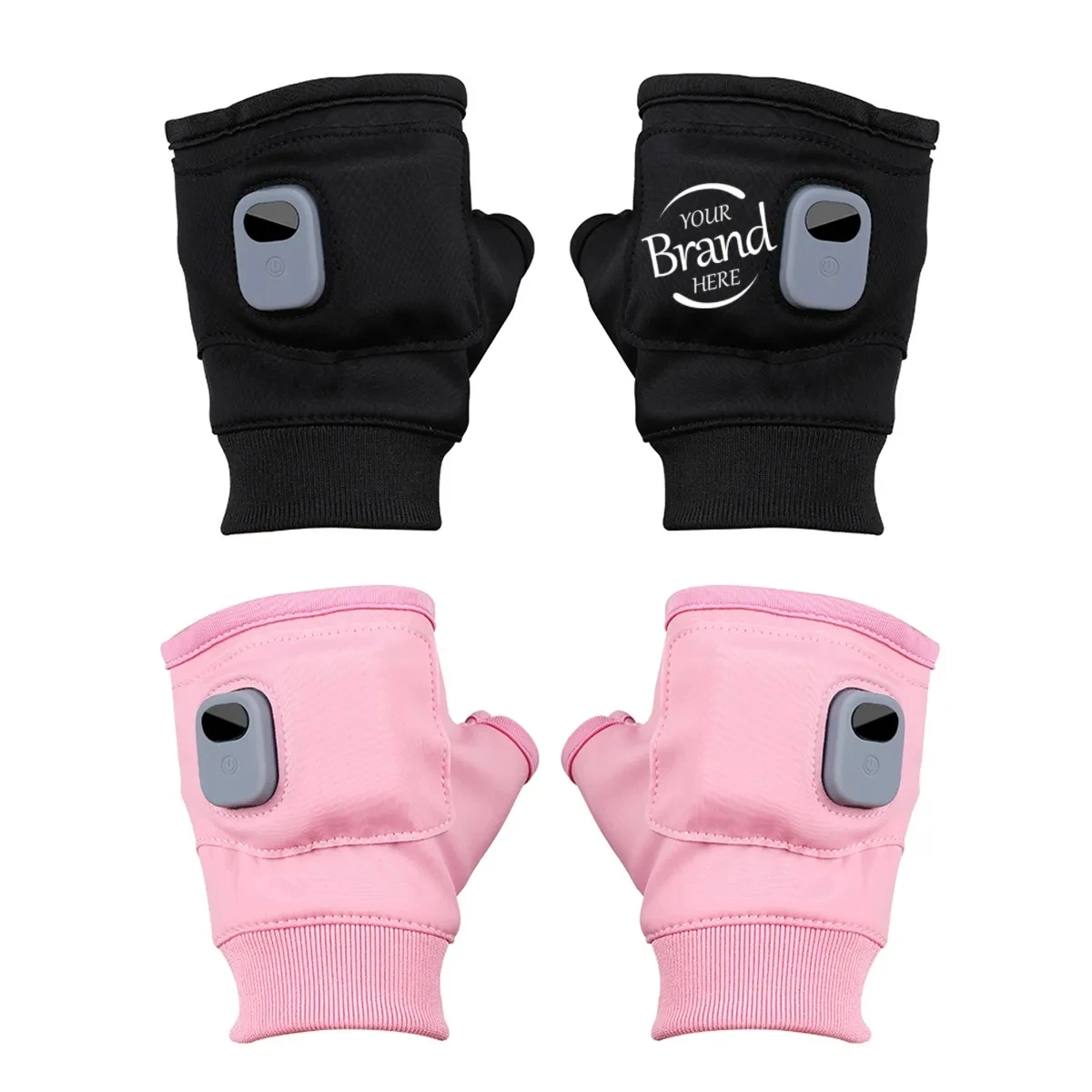 Electric Heated Fingerless Gloves 1