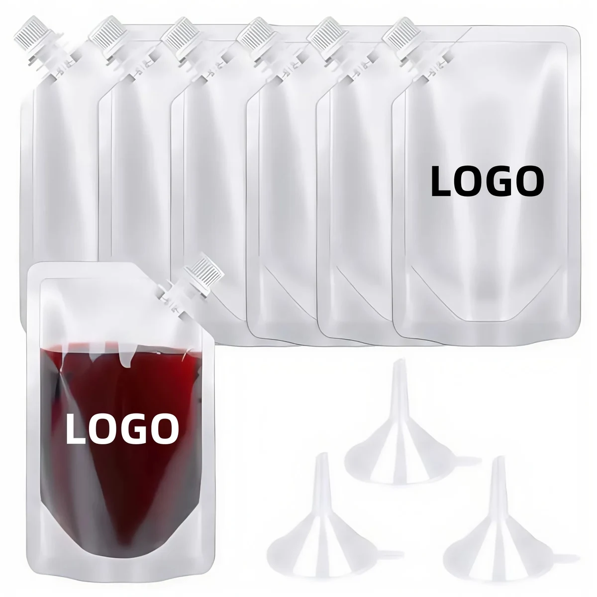 Reusable Plastic Beverage Pouch 1