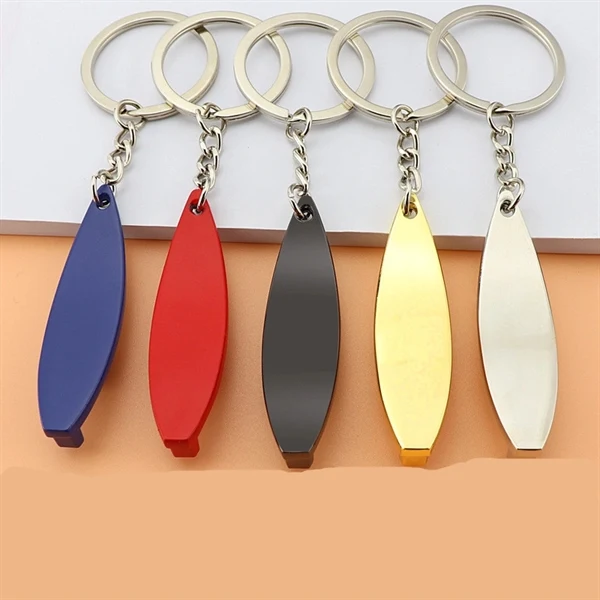 Custom Metal Surfboard Bottle Opener Keychain — Coastal & Beach Brand Gift 1