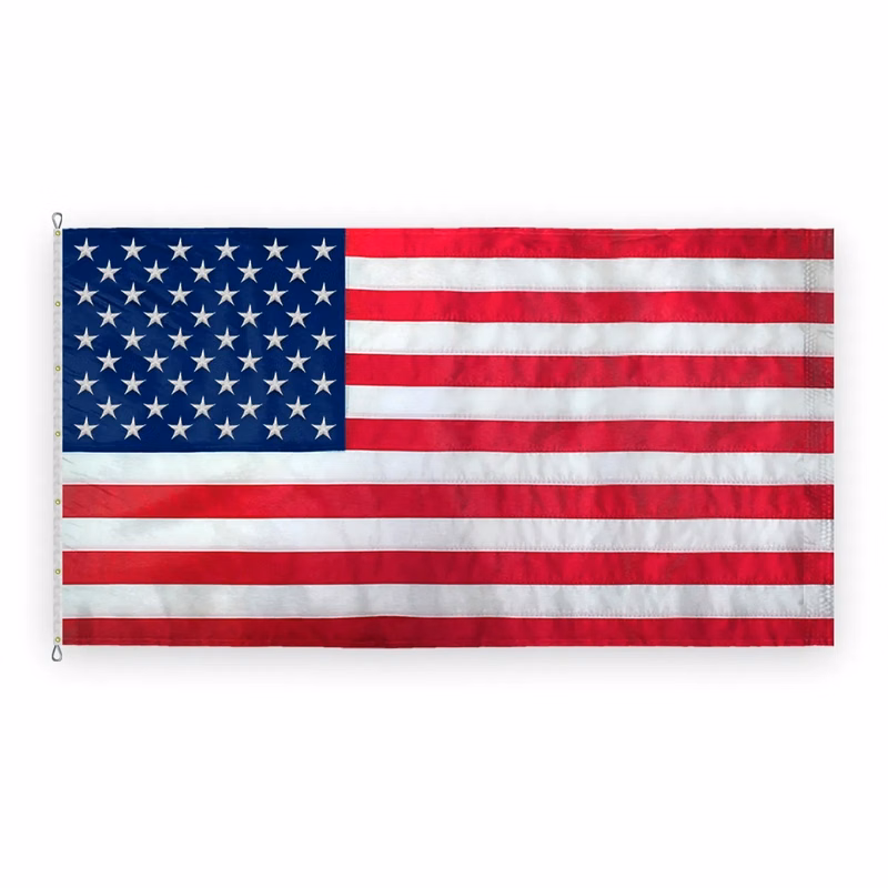 40'x75' USA Spun Polyester Embroidered Flag