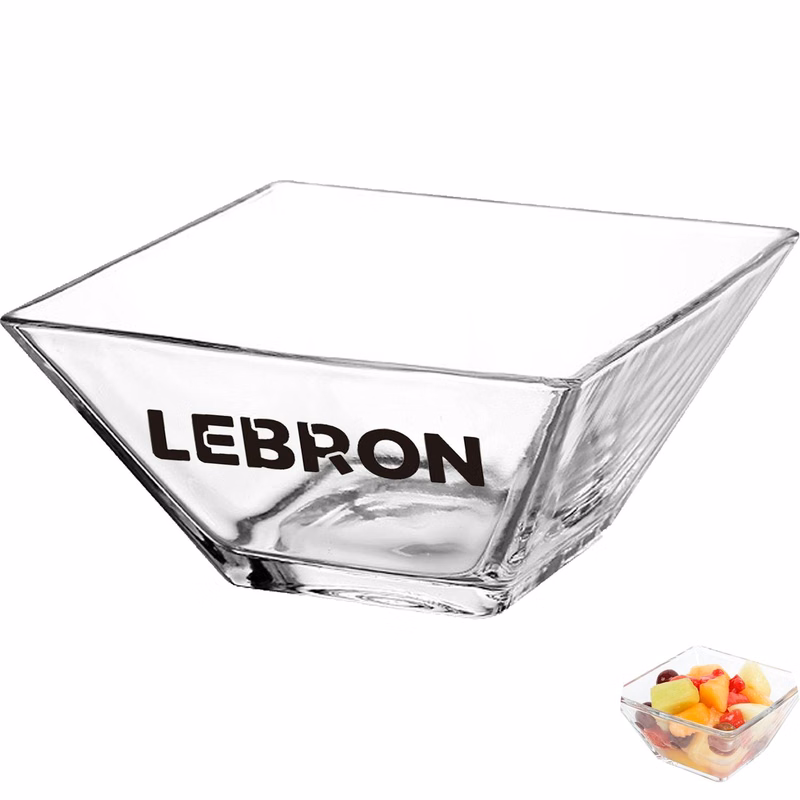 9oz Clear Glass Square Bowl