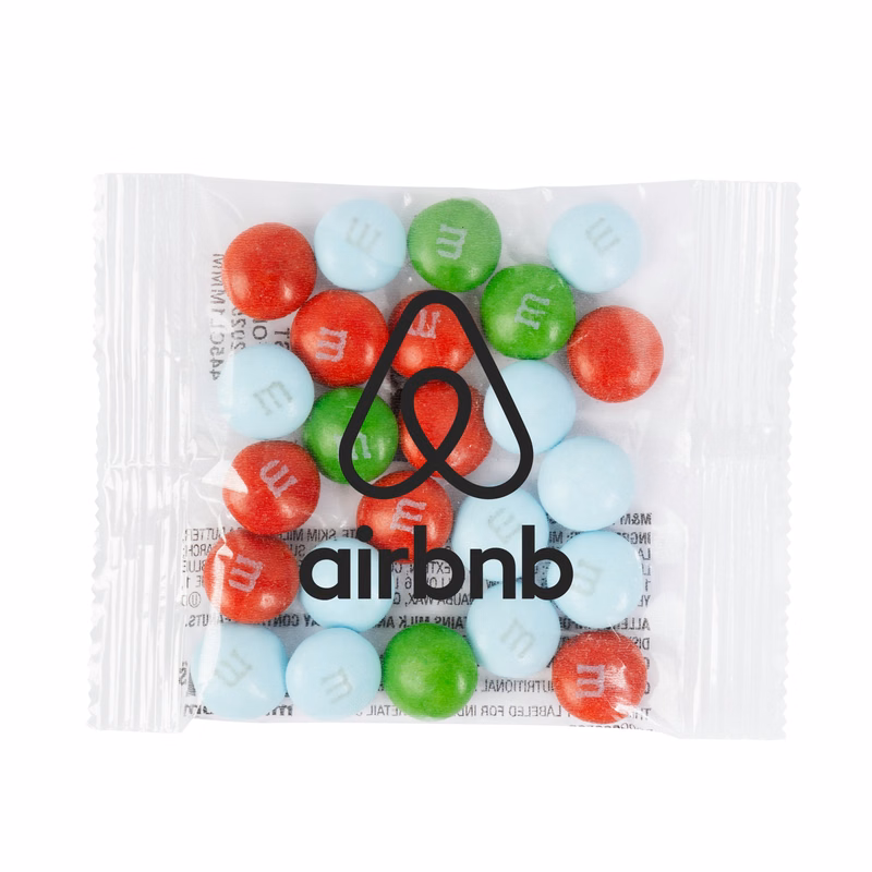 3/4 oz. Color Choice M&M® in Single Color Printed Favor Pack