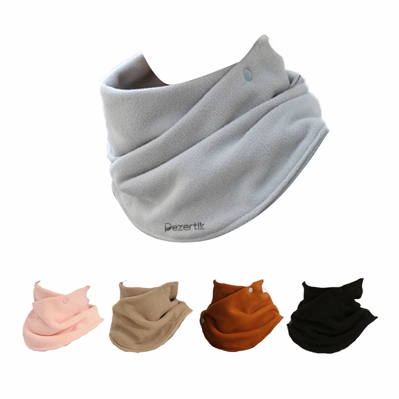 Women's Korean fashionable double-layer fleece scarf shawl