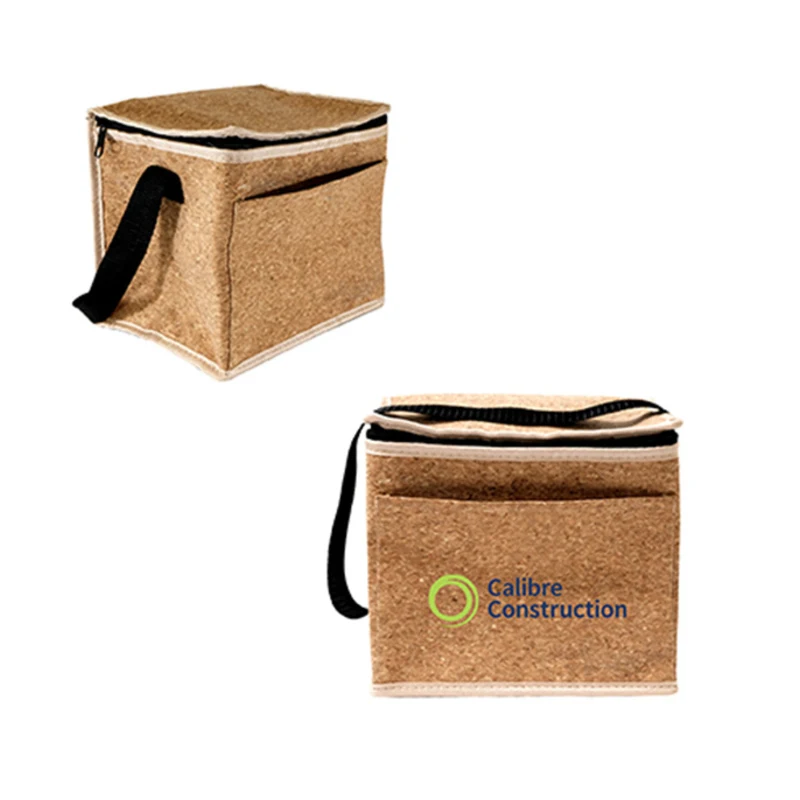 Cork Aluminum Foam Insulated Cooler Bag with Webbed Handle 1