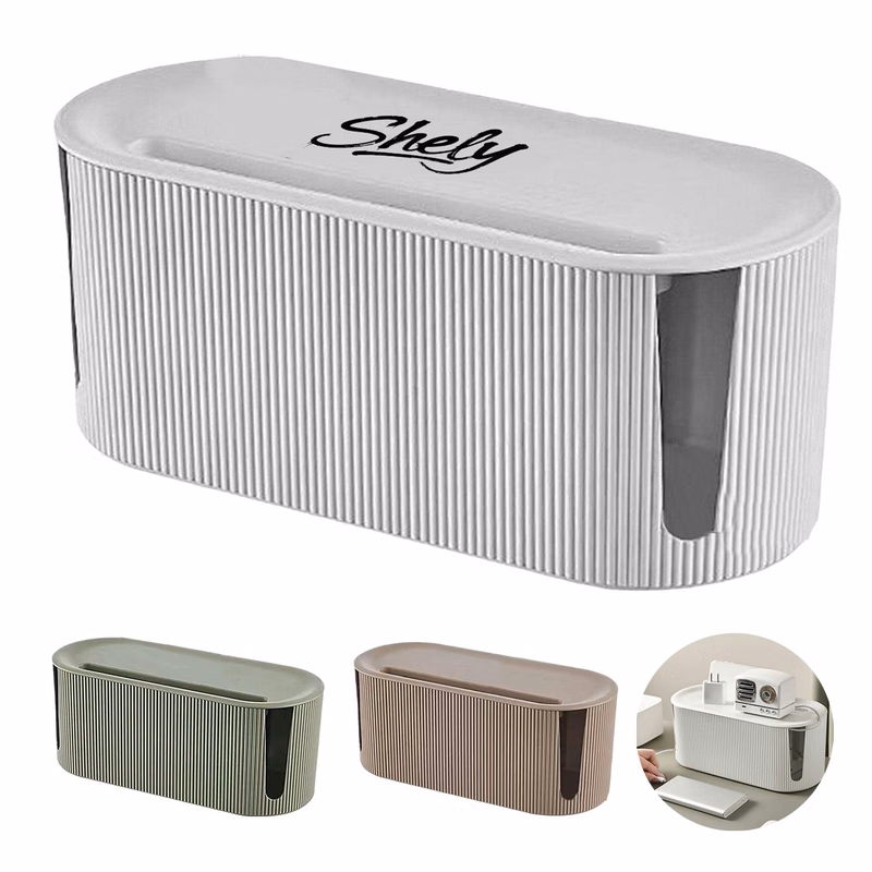 Desk PP Cable Management Storage Box