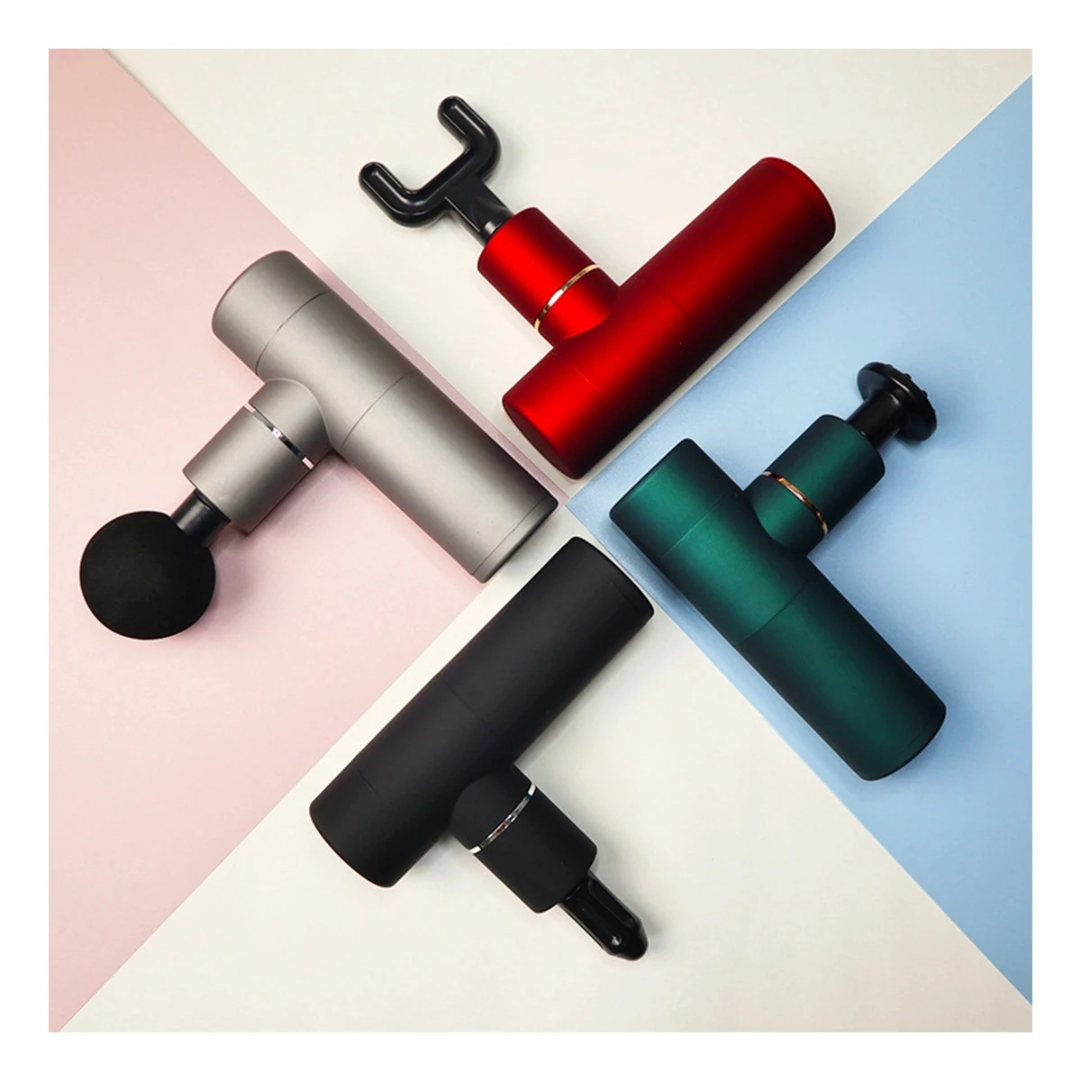 4 Speeds 4 Heads Mini Massage Gun 1