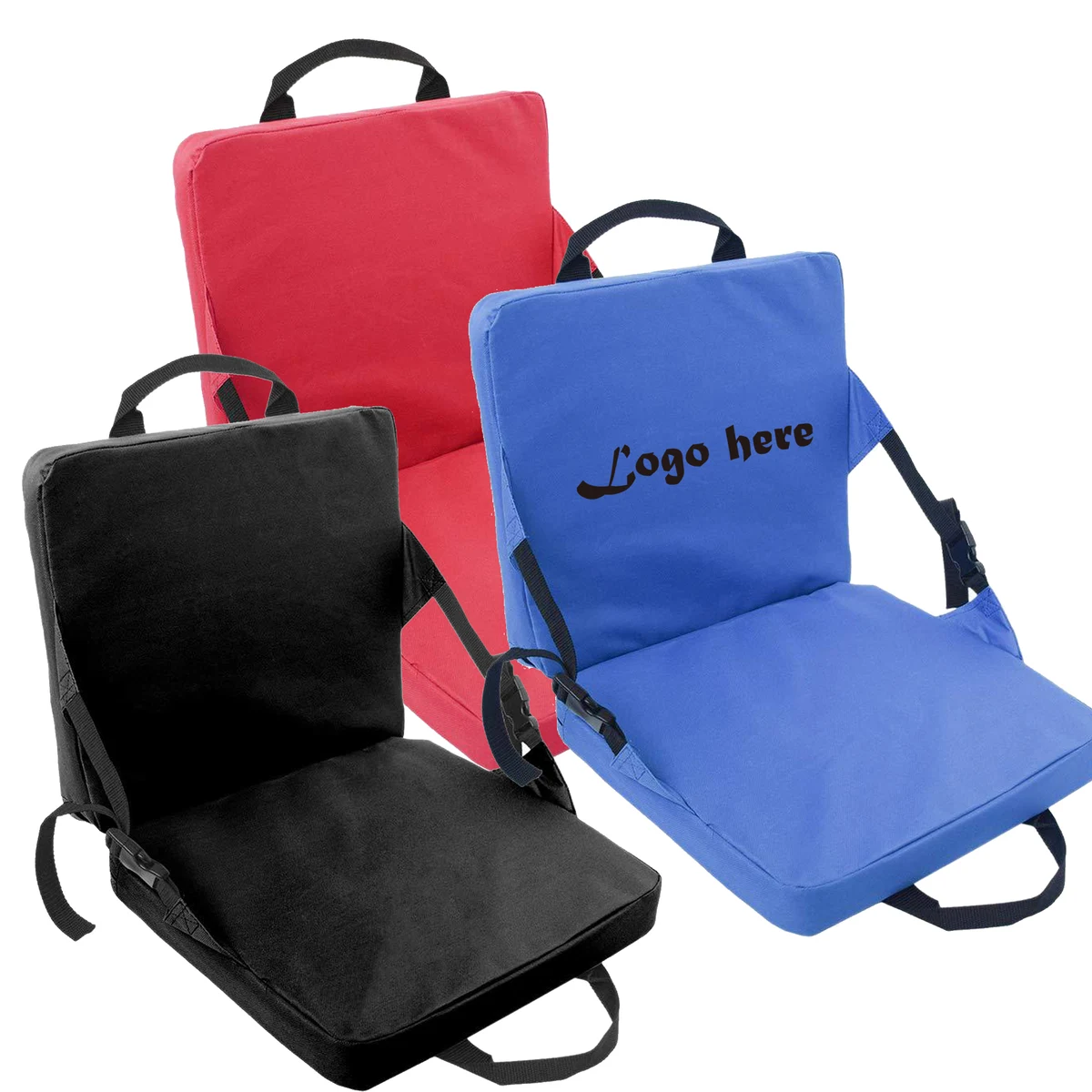 Folding Buckle Pocket Stadium seat Camping Travel Portable 1