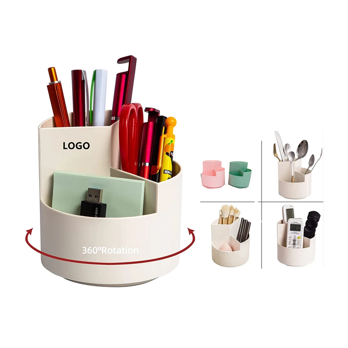 Desktop Organizer with Pencil Holders 1