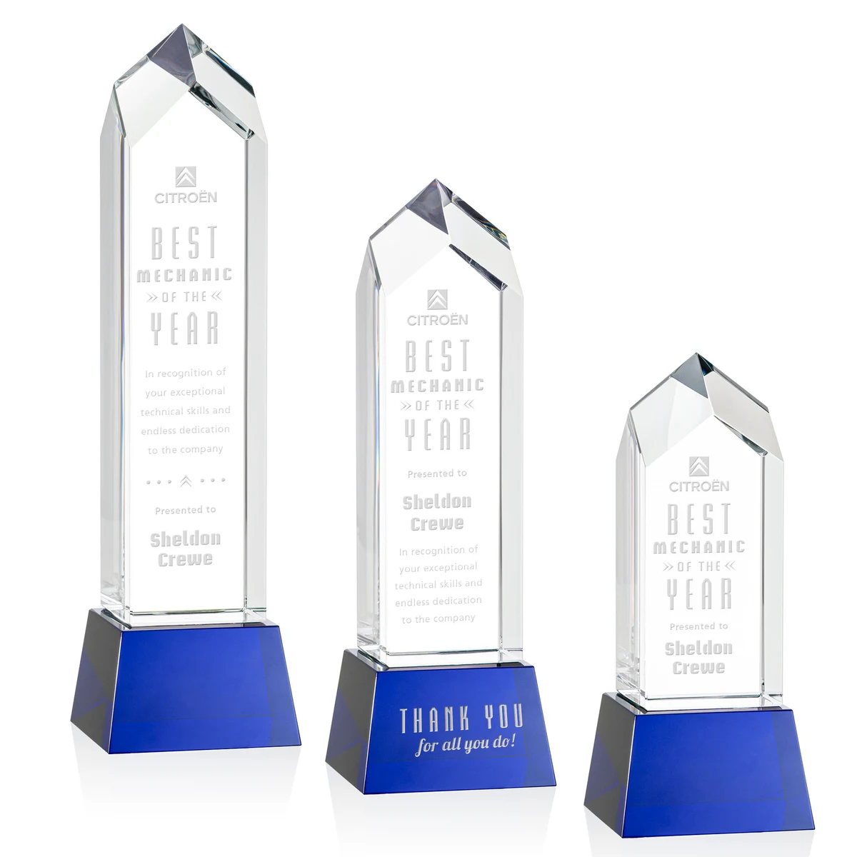 Clarington Award on Base - Blue 1