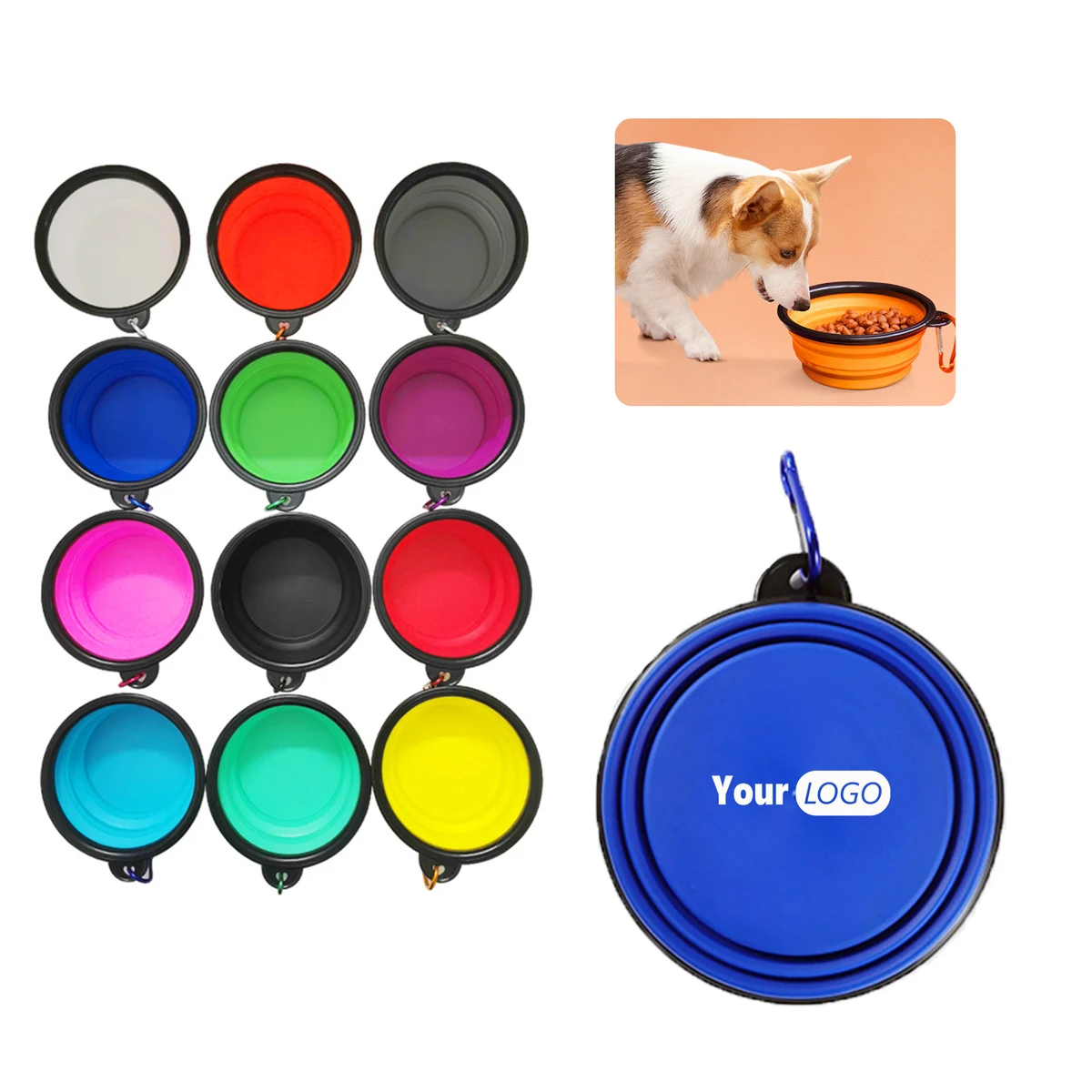 MOQ 50 Collapsible Pet Bowl 1
