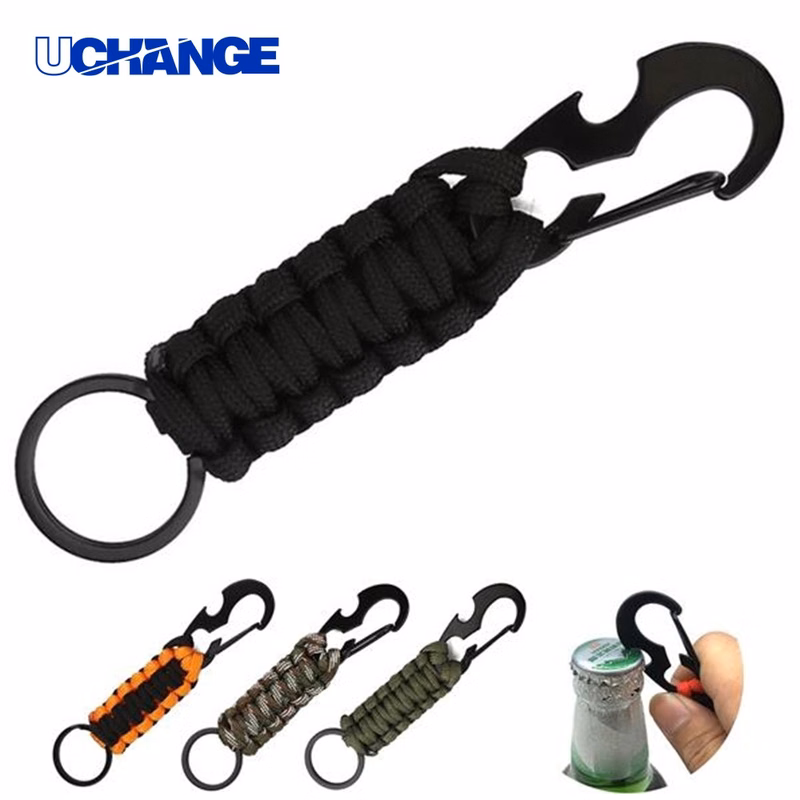 Tactical Rope Bottle Opener Keychain Tool