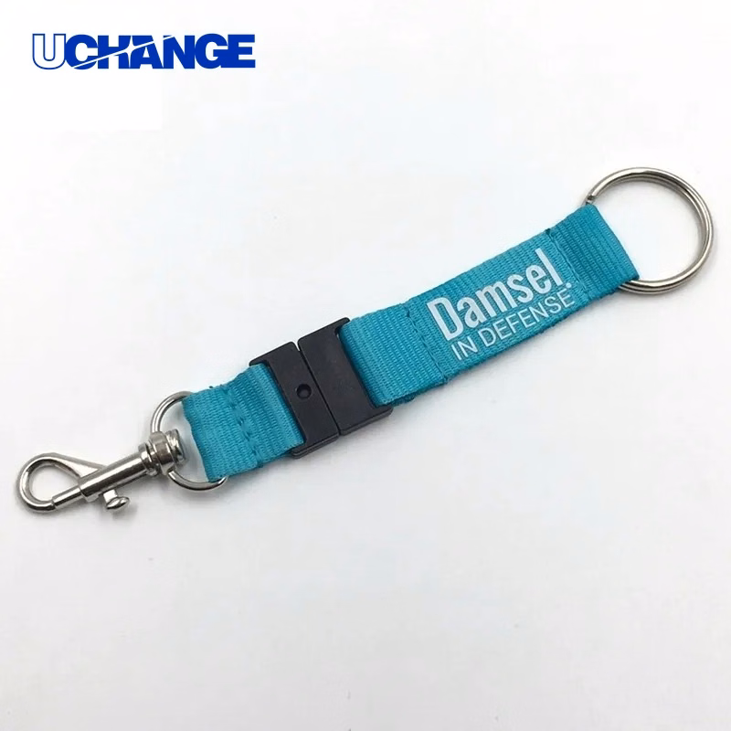 Custom Strap Key Chain with Safety Breakaway and Lobster Claw for Events