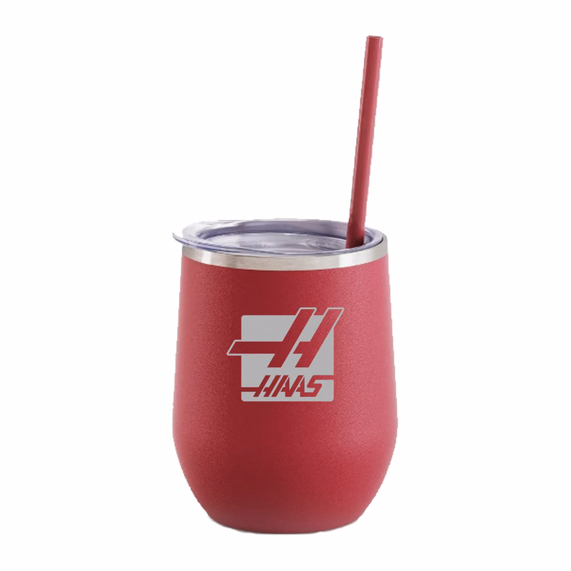 12 Oz. Maars Lipstick Red Bev Steel Stainless Steel Wine Tumbler