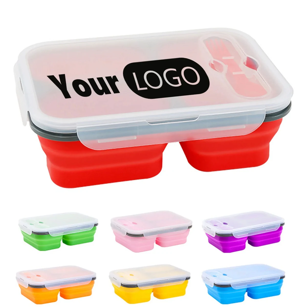 Portable Silicone Foldable Food Container 1