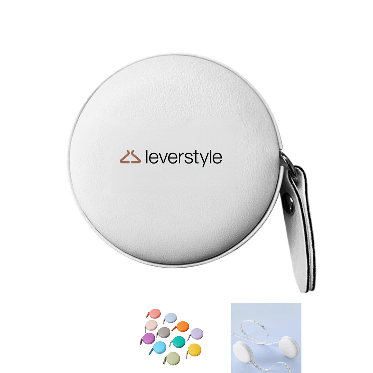 Soft PU Leather Round Retractable Measuring Tape 1