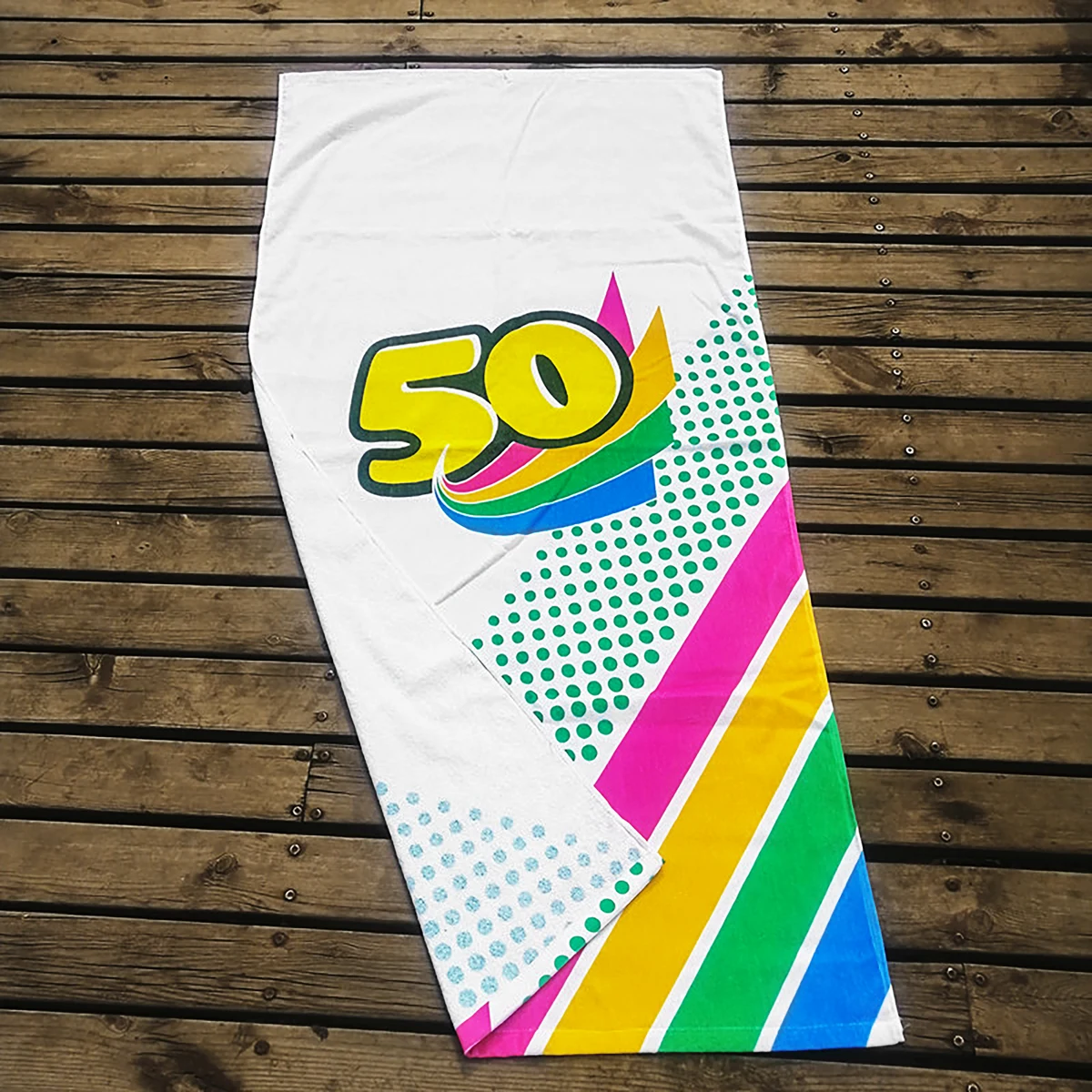 Premium Full Color Superfine Fiber Beach Towel 27.5" x 55" 1
