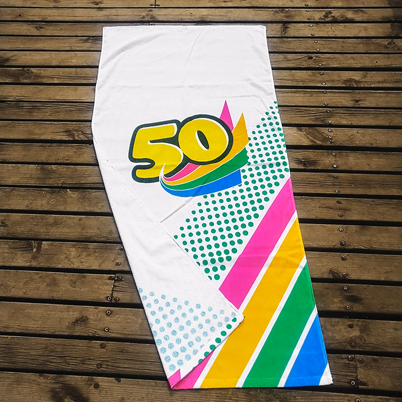 Premium Full Color Superfine Fiber Beach Towel 27.5" x 55"