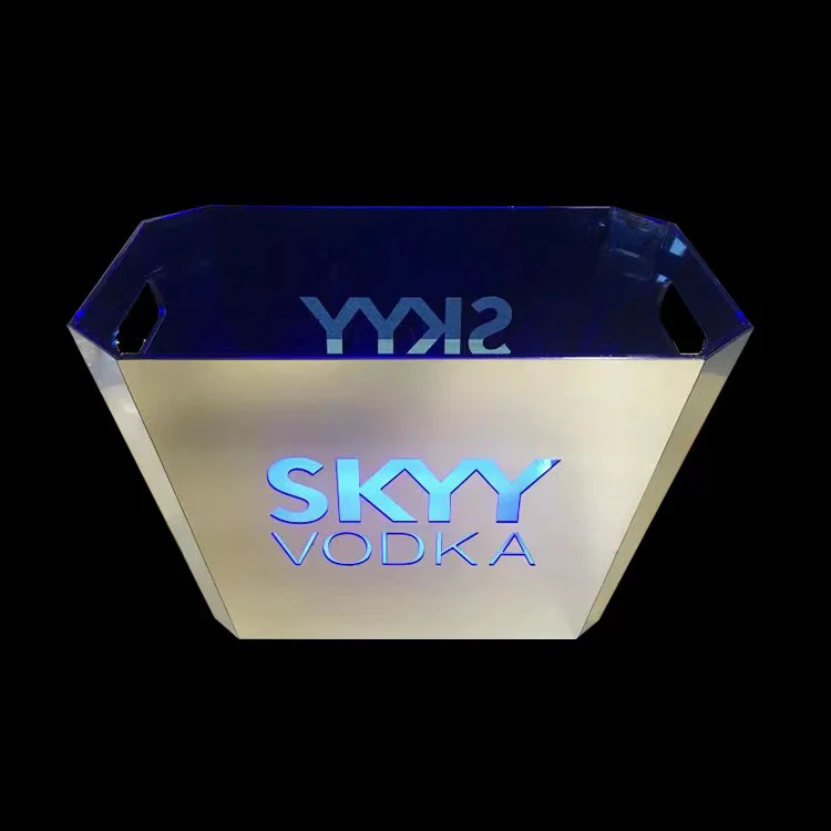 12L LED Custom Acrylic Ice Buckets 1
