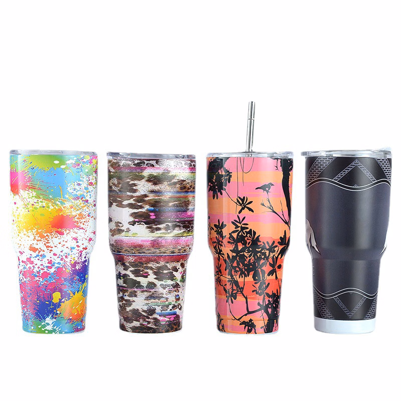 Tumbler with straw